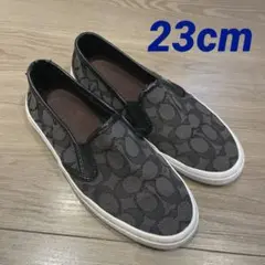 Coach スリッポン スニーカー 黒⭐︎23cm