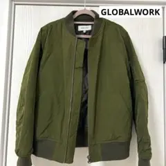 GLOBAL WORK オリーブグリーン MA-1ジャケット