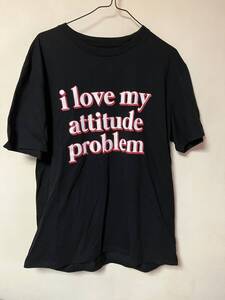 Forever 21 半袖Tシャツ I Love My Attitude Problem フリーサイズ/M〜LL 位　フォーエバー21