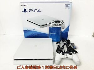 【1円】PS4 本体 セット 500GB ホワイト SONY PlayStation4 CUH-2000A 初期化/動作確認済 プレステ4 DC08-653jy/G4