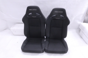 4Y-1582★美品★RECARO/SR-7F GK100★レカロセミバケットシート 2脚セット 81-093.20.982-0 黒 セミバケ (UK)