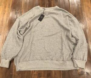 新品未使用 定価3.6万 Porter Classic PEACE COTTON CREW NECK グレー XXL ピースコットンクルーネックスウェット ポータークラシック