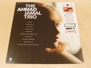 未開封 アーマッド・ジャマル The Ahmad Jamal Trio 限定180g重量盤LPボーナス2曲追加 Israel Crosby Ray Crawford 枯葉 Autumn Leaves