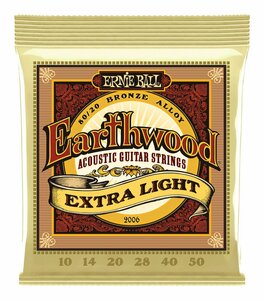 ★ERNIE BALL 2006 ×1 [10-50] Earthwood Extra Light 80/20 Bronze アコースティックギター弦★新品送料込/メール便