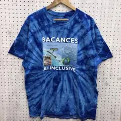 BACANCES ALL INCLUSIVE 地球 タイダイ スケート Tシャツ