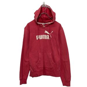 PUMA プリント スウェット パーカー プーマ S ピンク プルオーバー レディース 古着卸 アメリカ仕入 a608-5383