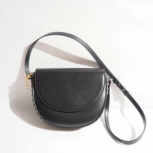 P0374P　▼STELLA McCARTNEY ステラマッカートニー▼ MEDIUM FLAP SHOULDER BAG ALTER MAT ショルダーバッグ ブラック 黒 FRAYME rb mks