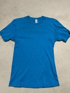 American Apparel アメリカンアパレル　青　ヘビー　肉厚　Ｔシャツ　美品　00S　Y2K 匿名