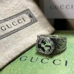 GUCCI アラペスク インターロッキング ダブルG シルバー925 25号