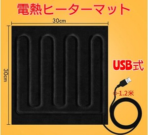 ホットマット 一人用 ヒーター 電熱ヒーター パッド USB 電気 キャンプ