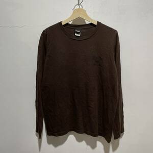 ☆送料無料☆DKNYアクティブ☆ダナキャンラン☆長袖カットソー☆長袖Tシャツ☆S☆茶☆z20☆c