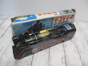 yo 増田屋斎藤貿易 電動 デゴイチ D51 LOCOMOTIVE＜元箱付き＞ブリキ レトロ玩具 ビンテージトイ?　ジャンク現状 【星見】