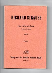 送料無料 オーケストラスコア リヒャルト・シュトラウス：アルプス交響曲 スタディ・スコア