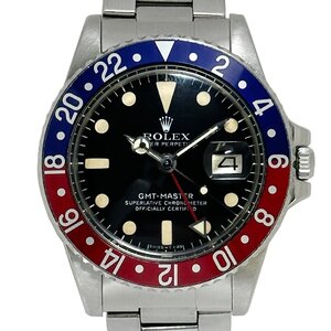 ROLEX ロレックス 1675 Gmt Master GMTマスター ペプシ 1978年 ブラック 自動巻き JH32895 セール