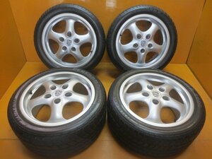 ☆スピスタ☆タイヤホイール　ポルシェ純正　993　205/50R17 255/40R17　4本　中古　1-2本目　7J +55　3-4本目　9J +70　130-5　R17845