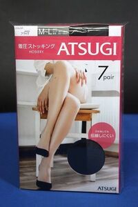 ATSUGI アツギ 着圧ストッキング 7足セット ブラック サイズM-L★送料350円