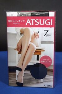 ATSUGI アツギ 着圧ストッキング 7足セット ブラック サイズM-L★送料450円