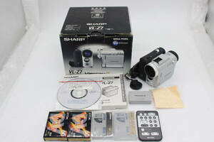【外観美品】 【録画再生確認済み】シャープ SHARP Viewcam Z VL-Z7 200x バッテリー 元箱付き ビデオカメラ v201