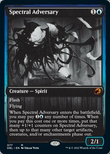 え青 幽体の敵対者 1枚（4枚在庫 英 良品 DBL）/Spectral Adversary（MTG /Innistrad: Double Feature/）