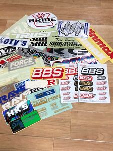 売り切り 未使用 当時物 ステッカー シール デカール レーシングステッカー HKS トラスト BBS APEX オプション レイズ 旧車 昭和 レトロ 