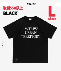 WTAPS 2024SS WUT SS TEE BLACK Lサイズ ダブルタップス URBAN TERRITORY ロゴ 半袖 Tシャツ T-SHIRT SIGN LARGE 241ATDT-STM08S