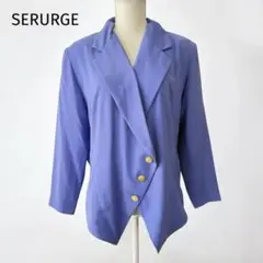 美品❣️バブリー ジャケット 金ボタン 昭和レトロ SERURGE