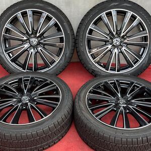 80%溝有。綺麗！WEDS RIZLEY 18インチ×7J+48 PCD100 5穴PIRELLI 225/45R18スタッドレス4本。プリウス カローラ レクサスCT インプレッサ他