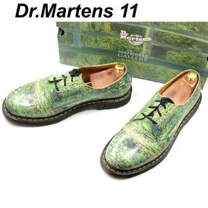 即決 Dr.MartensXThe NATIONAL GALLERY 30cm UK11 US12 1461 TNG LILY POND メンズ レザーシューズ 3ホール 緑 グリーン 箱付 革靴 皮靴