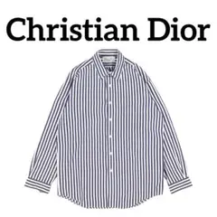 【最高級】 Christian Dior 長袖 ドレス シャツ ストライプ 美品