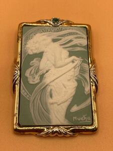 MUCHA ミュシャ「四芸術」ダンス カメオ silver925 エメラルド