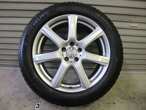 ③ 美品 バリ山 メルセデス ベンツ 255/50R19 ミシュランLATITUDE X-ICE PCD112 19×8.5J ET＋30 スポーツテクニック 1