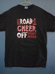 ⑥ USA古着 サイズＭ 前後 ROAD CHEER OFF 黒色半袖Tシャツ