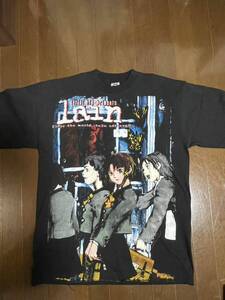 【コレクション品】 serial experiments lain レイン　アニメ ゲーム　シャツ　黒　シングルステッチ　Tシャツ vintage ブラック