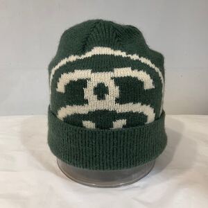 STTSSY ステューシー ニット帽 ニットキャップ ビーニー Big Link Cuff beanie 1321173 アクリル カーキ オリーブグリーン GRN 691914