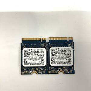 K60424162 TOSHIBA NVMe 256GB SSD 2点 【中古動作品】