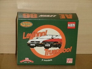 トミカ MEGAWEB Garage 5th Anniversary Grease ORIGINAL TOMICA AE86 2models(LEVIN/TRUENO)