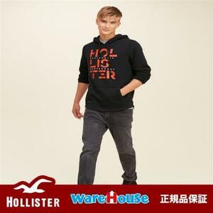 【送料無料】SサイズHOLLISTER ホリスター ロゴグラフィックパーカー Logo Graphic Hoodie【Black】ブラック アメカジ インポート 