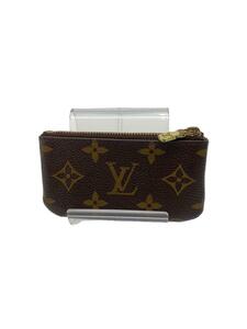 LOUIS VUITTON◆ポシェット・クレ_モノグラムキャンバス/キーケース/レザー/BRW/総柄/レディース/M62650