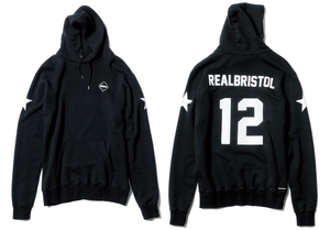 美品 FCRB NUMBERING PULL OVER SWEAT PARKA スウェット パーカー 黒 サイズM ナンバリング F.C.R.B. スター