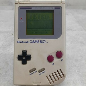 FN-241101-205-H Nintendo 任天堂 初代 GAME BOY DMG-01 初代ゲームボーイ ゲーム機 当時物 昭和レトロ ゲームソフト テトリス付き