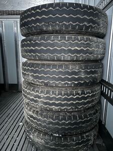 ●225/80R17.5 123/122L ダンロップ/SP524 夏タイヤ6本 24年 バリ山