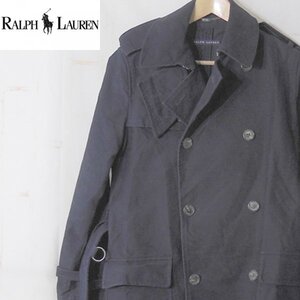 ラルフローレン RALPH LAUREN■トレンチコート　アウター■4■ネイビー ※NK4n12231