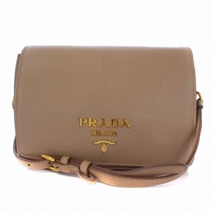 プラダ PRADA VIT DAINO ショルダーバッグ レザー ベージュ 1BD102 /BM ■OH ▲H レディース