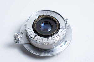 Leitz Elmar 3.5cm 35mm f3.5 ライカ レンズ L39 スクリュー Lマウント　ブルーコーティング