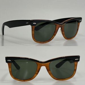 希少!!Vintage B&LRay-Ban WAYFARER 5022 ウェイファーラー G-15 エボニィ×リアルトータス コンボ★レイバン ビンテージ ボシュロム USA 