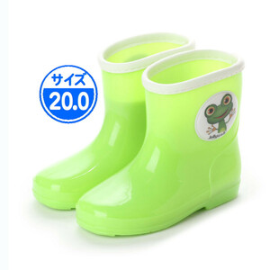 【新品 未使用】キッズ 長靴 グリーン 20.0cm 子供用 緑 JWQ01