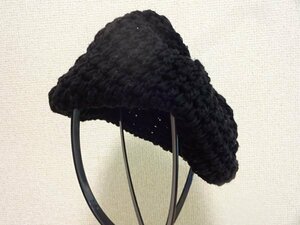 ♪ A.K. ♪ レディース・婦人用　編み込みニット帽　ベレー帽　サイズ５７cm〜５９cm　キャップ　帽子　麻使用