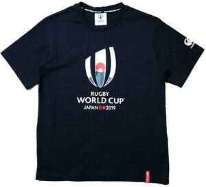 概ね美品！◆CANTERBURY カンタベリー ラグビーW杯2019 日本大会 綿100地 半袖Tシャツ◆Mサイズ（身長165-167センチ位）