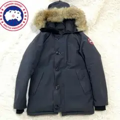 美品　カナダグース　JASPER PARKA　ネイビー　XSサイズ　リアルファー