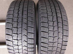 P2470　送料無料! 2本SET価格! バリ溝 スタッドレス 215/55R17 ダンロップ WINTER MAXX WM02 215/55-17 215/55/17 エアーチェック済!